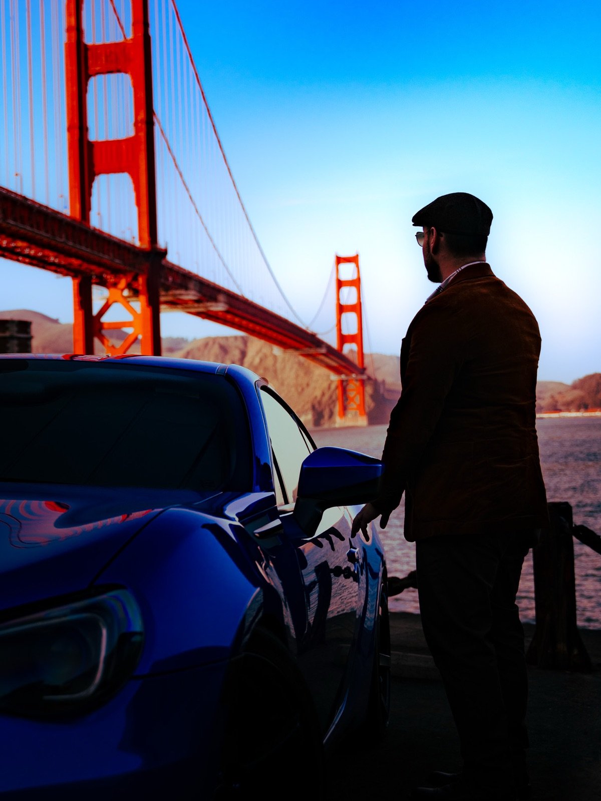 Josue Trujillo at the Golden Gate Bridge